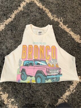 Bronco cropped tank size medium EUC